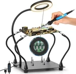 Helping Hands Soldering Magnifying Glass, Upgrade Station With 3X Led. Fixed Price $45.95.
