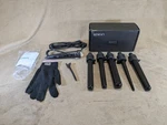 Atmoko Interchangeable 5IN1 Curling Iron Set With Glove & Hair Clip BY001B. Fixed Price $14.65.