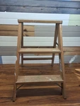 Werner Wooden 2 Foot Step Ladder Primitive Rustic Farmhouse Usa Vintage W130-4. Fixed Price $55.00.