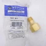 Western B-71 3/8" Male Npt Outlet Adapter Brass For Manifold Pipeline CGA-580. Fixed Price $22.99.