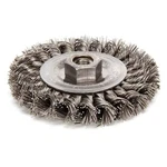Weiler 94250 Twist Wire Wheel Brush, Threaded Arbor. Fixed Price $26.85.