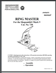 Shopsmith Ringmaster Owner Manual Model 730 Comb Bound Gloss Cover. Fixed Price $12.95.