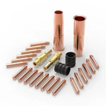 Mig Welding Gun Accessory Kit Tip Nozzle Diffusers For Tweco #2/LINCOLN 200/250. Fixed Price $28.99.
