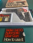 Vintage Weller Automatic Glue Gun Kit Model 2400K Carry Case-in Sealed Orig.pkg. Fixed Price $21.00.