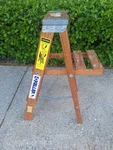 Vintage Keller 3-FOOT Wooden Ladder/plant Stand. Fixed Price $39.99.