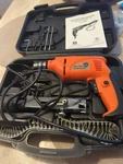 Shop Basics Auto-feed Screw Gun Set 3/8" Electric Drill Kit. Fixed Price $63.00.