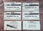 Vntg Weller Magnastat Tc 552 Soldering Iron Tip.style 5-CIN.UNOPENED New (QTY-5). Fixed Price $30.00.