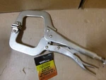 Forney 70202 Deluxe Locking C-clamp With Jaw Paws, 10-1/2". Fixed Price $9.00.