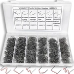 Wrdlosy 1400PCS Plastic Welding Kit, Welder Staples, With Storage Box.... Fixed Price $15.99.