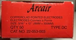 Thermadyne Arcair 5/16" X 12" Copper Clad Pointed Rods 22-053-003 Pack Of 50. Fixed Price $52.95.
