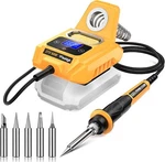 Cordless Electric Digital Soldering Iron Station For Dewalt 20V Max Battery, Diy. Fixed Price $35.99.
