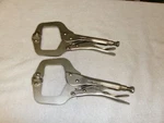 2-PITTSBURGH Tools 11" Vise Grip C-clamps Swivel Pad Welding Clamping Pliers. Fixed Price $12.00.