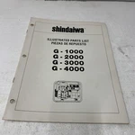 Shindaiwa G-1000 -4000 Generators Illustrated Parts List Original 1983. Fixed Price $22.82.