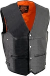 Milwaukee Leather Men's Black Naked Side Buckle Motorcycle Vest - Sacn. Fixed Price $134.99.