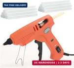Flzosper 60/100W Full Size Hot Glue Gun With 20-PIECE Sticks Dual Power Lar. Fixed Price $23.00.