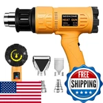 Seekone 1800W Heat Gun Dual Temp 122-1202 Hot Air W/ 4 Nozzles. Fixed Price $43.32.