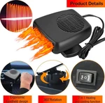 12V 200W Car Heater Portable Heating Fan Defogger Defroster - Usa. Fixed Price $15.95.