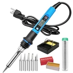 Soldering Iron Kit, 110V Fast Heat Up 10S Lcd Digital 80W, 80W-BLUE. Fixed Price $14.75.