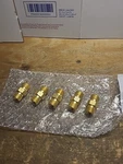 (5)OXYGEN Hose Coupler, 200 Psi, Brass, B-size, Western Enterprises ..lot Of !. Fixed Price $16.75.