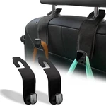 Teoenix Car Seat Headrest Hook, 2 Leather Purses And Pack, Black. Fixed Price $15.99.