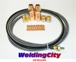 Mig Welding Gun Kit .035" For Miller M-25/M-40 Tip-nozzle-diffuser-liner M37L. Fixed Price $36.99.
