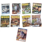 Lot Of 9 Wood Magazines W/ Full-size Patterns & Project Plans. Fixed Price $39.99.