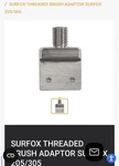 Walter 54B149 Surfox 205-305 Reusable Brush Adaptor For Large Wand. Fixed Price $89.95.