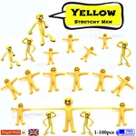 Fun Yellow Stretchy Men Party Bag Filler Loot Kids Mini Man Toy 1-144PCS. Fixed Price $33.25.