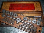 Vintage Greenfield Little Gian Tap & Die Set No. A-1 5 Sizes Orig. Wood Box +. Fixed Price $139.99.