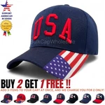Baseball American Flag Usa Adjustable Size Mens Hat Visor Caps Women. Fixed Price $11.99.