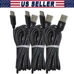 Braided Usb Type-c Fast Charging Data Sync Charger Cable Cord 3/6/10FT Lot. Fixed Price $248.99.