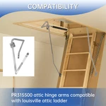 Attic Ladder Hinge Replacement Kit Left & RIGHT,PR315500-RH PR315500-LH Pow.... Fixed Price $101.95.