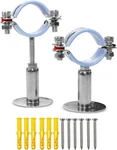 2 Pcs 304 Stainless Steel Pipe Supports, Wall Mount Ceiling Hanger,. Fixed Price $33.95.