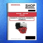 Honda GX240 GX270 GX340 GX390 Engine Service Manual - Wire Bound Tough Covers. Fixed Price $29.37.