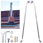 6" Chimney Bracket Kit, 45-74 Inch Adjustable Roof SUPPORT,30.... Fixed Price $86.44.