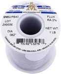 60-40 Tin Lead Rosin Core Wire For Electrical Soldering 0.062INCH,. Fixed Price $39.95.