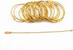 Yueton 20PCS Stainless Steel Wire Keychain Cable Ring One Size, Gold. Fixed Price $15.57.