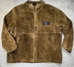 Hobart Leather Welding Jacket Xl Brown Cowhide Heavyweight Work Coat Guc. Fixed Price $49.99.