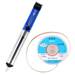 Evermarket(tm) Desoldering Wick, Braid With 2.5MM Width, 1.5M Blue. Fixed Price $10.99.