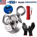 2000 Lbs Strong Fishing Magnet Kit Double-sided Pull Force And Rope Carabiner Us. Fixed Price $28.98.