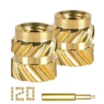 Qsj 120PCS Threaded Inserts Heat Set Kit M3X5.7X4.6 Brass Nut .... Fixed Price $12.59.
