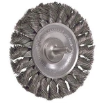 Weiler 17684 3-1/4" Stem-mounted Knot Wire WHEEL/.014 Stainless Steel,. Fixed Price $60.32.