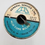 Vintage American Parts 5LB Spool 40/60 Alloy Acid Core Solder. Fixed Price $57.97.