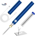 Cordless Soldering Iron Kit, Wireless Electric Gun Pen, 1100MAH Large. Fixed Price $29.38.