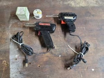 Lot Of Soldering Irons And Weller 8200-N Martronx 94383A Silver. Fixed Price $69.99.
