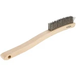 Forney 13-3/4 In. Curved Wood Handle Wire Brush With Stainless Steel Bristles. Fixed Price $15.62.