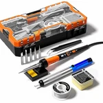Soldering Iron Premium Kit, 60W Gun With Ceramic Heater, 12-IN-1 So.... Fixed Price $39.02.