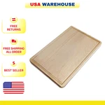 Maple Cutting Board Reversible Juice Groove American Hardwood Durable. Fixed Price $24.96.