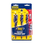 Irwin Speedbor Max Drill Set, 3-PIECE With Bonus Chuck Extension. Fixed Price $29.99.