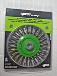 Forney 72758 6" Twist Knot Wire Wheel Brush, 5/8"-11 Arbor Tough .020 Dia.. Fixed Price $21.99.